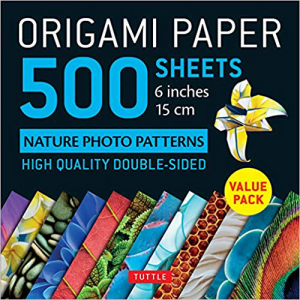 Origami Paper 500 sheets Nature Photo Patterns 6-inch (15 cm) by Tuttle Publishing